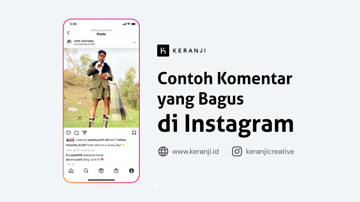 Contoh Komentar yang Bagus di Instagram