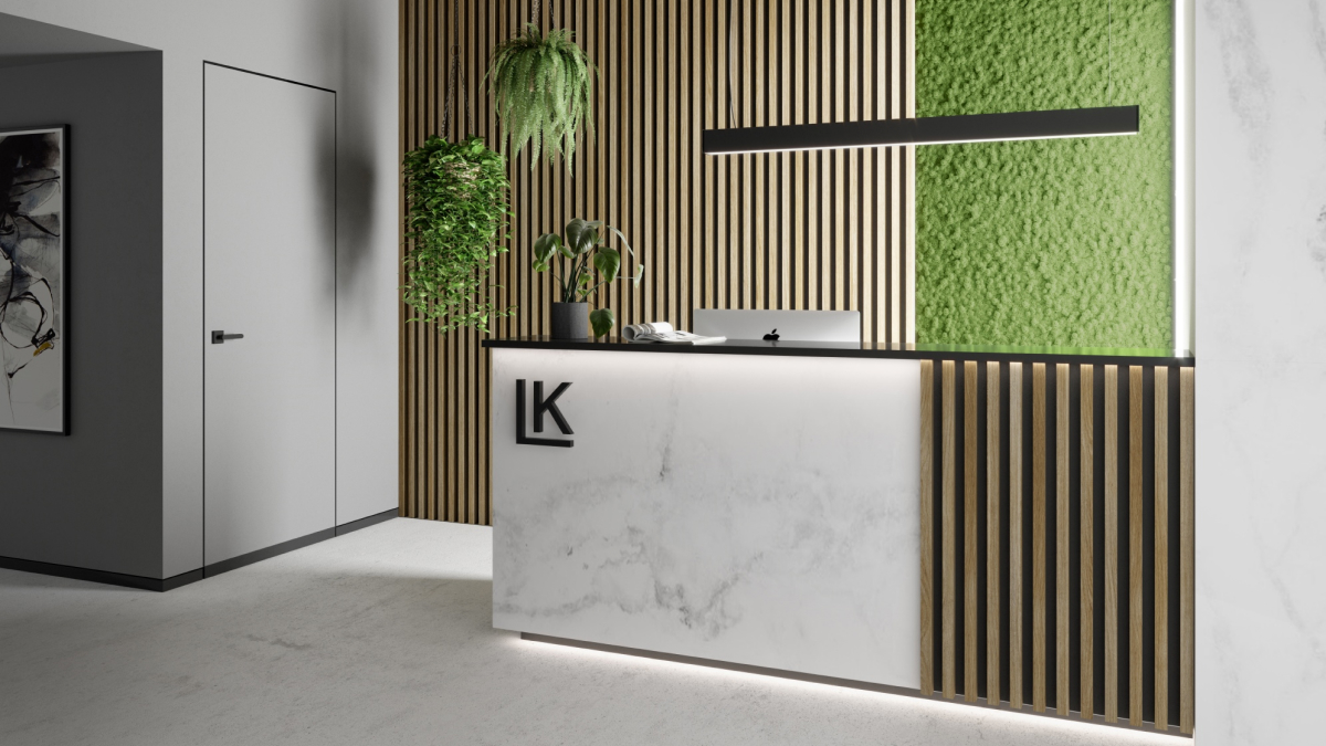 Desain Backdrop Kantor Minimalis